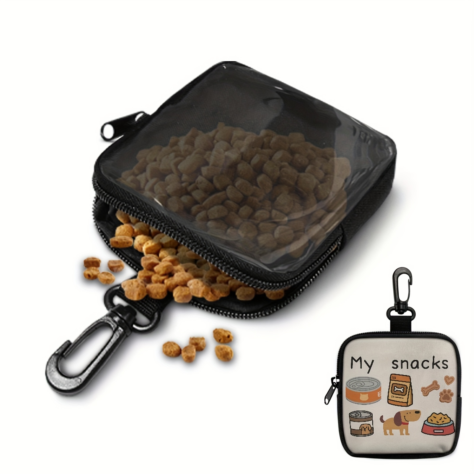 Food Snacks For Camping - Portable Dog Treat Pouch Pet Training