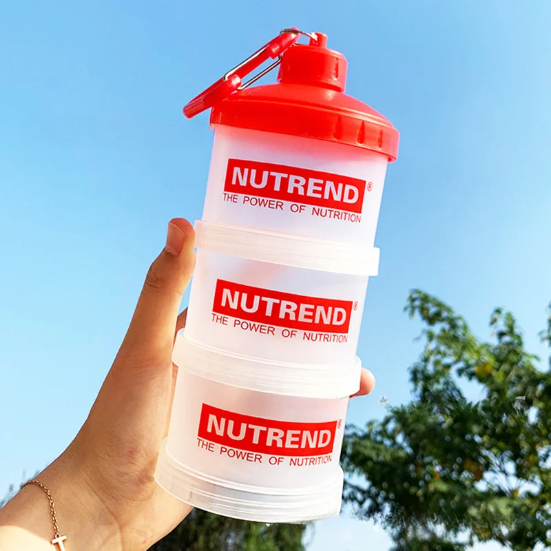 Protein Bar Box - Portable Protein Powder Box Funnel Powder