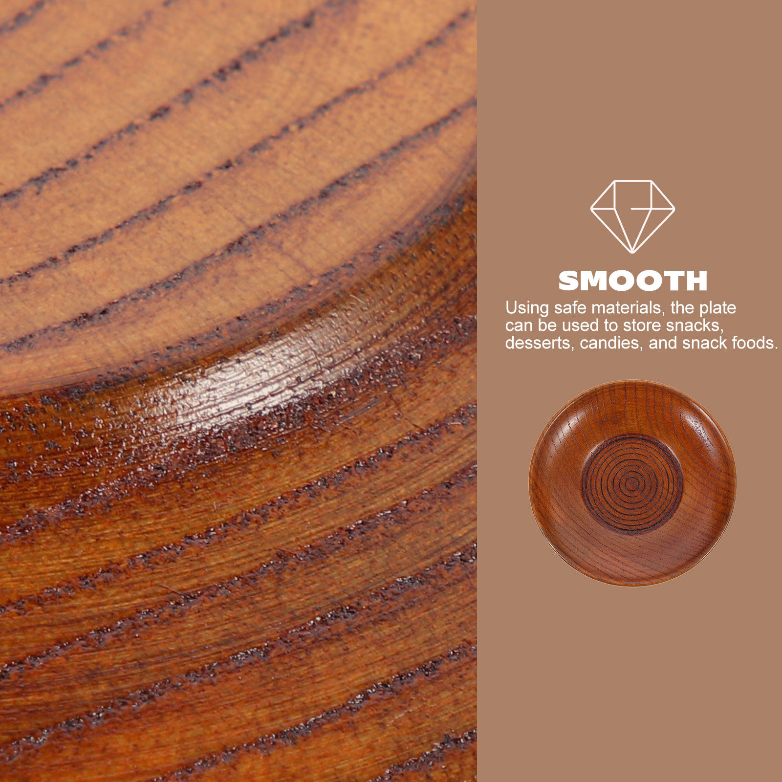 Food Sweet Snacks - Eco Friendly Wooden Food Serving Plate