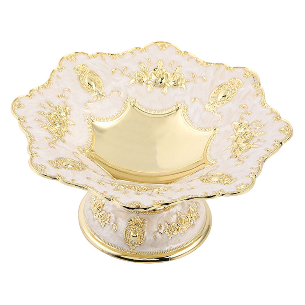 Food Sweet Snacks - Elegant European Style Snack Plate Alloy