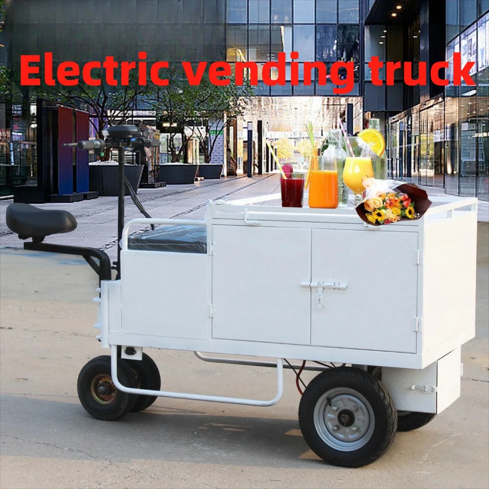 Food Sweet Snacks - Multifunctional Electric 3 Wheel Flat Cart