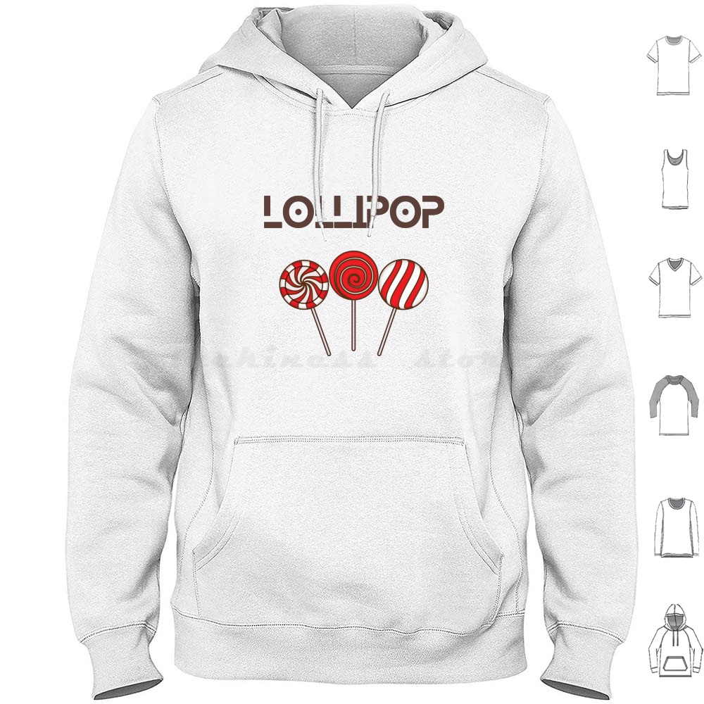 Food Sweet Snacks - Lollipop Cute Hoodie Cotton Long Sleeve