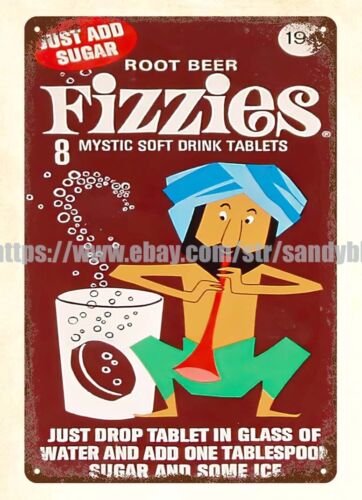 Food Drink Snacks - Fizzies 1960s soft drink tablets food