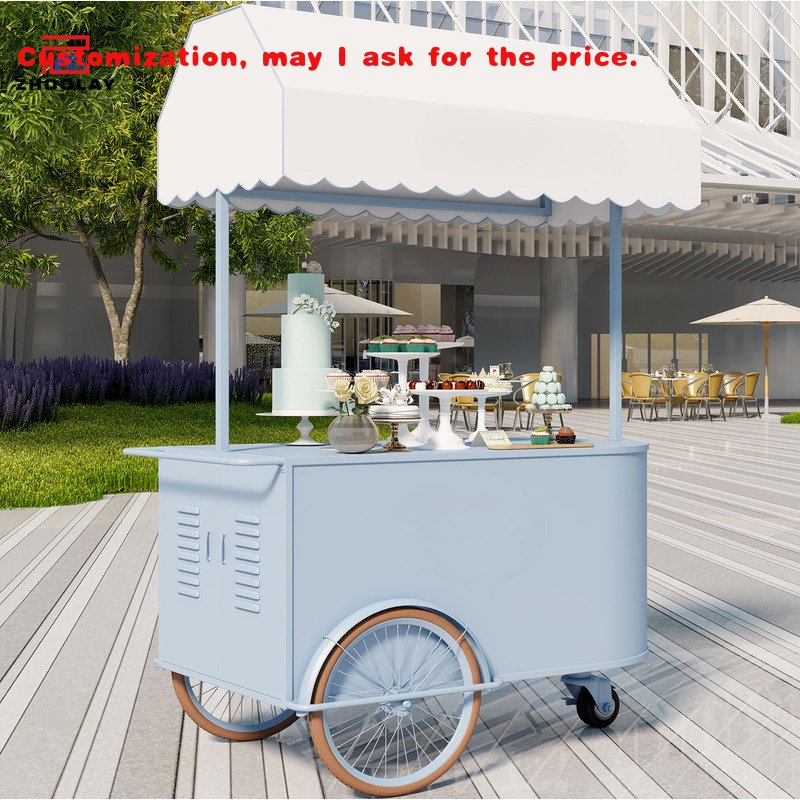 Food Sweet Snacks - custom.Portable Street Food Stand Mobile Market
