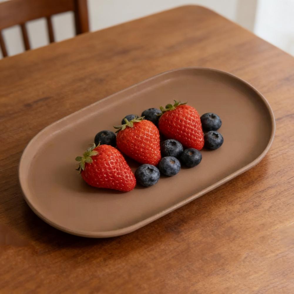 Stackable Fruit Plate Oval Sha - Food Snacks For Camping recension och pris