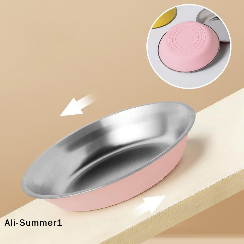 【E】Stainless Steel Cat Plates  - Food E Snacks recension och pris