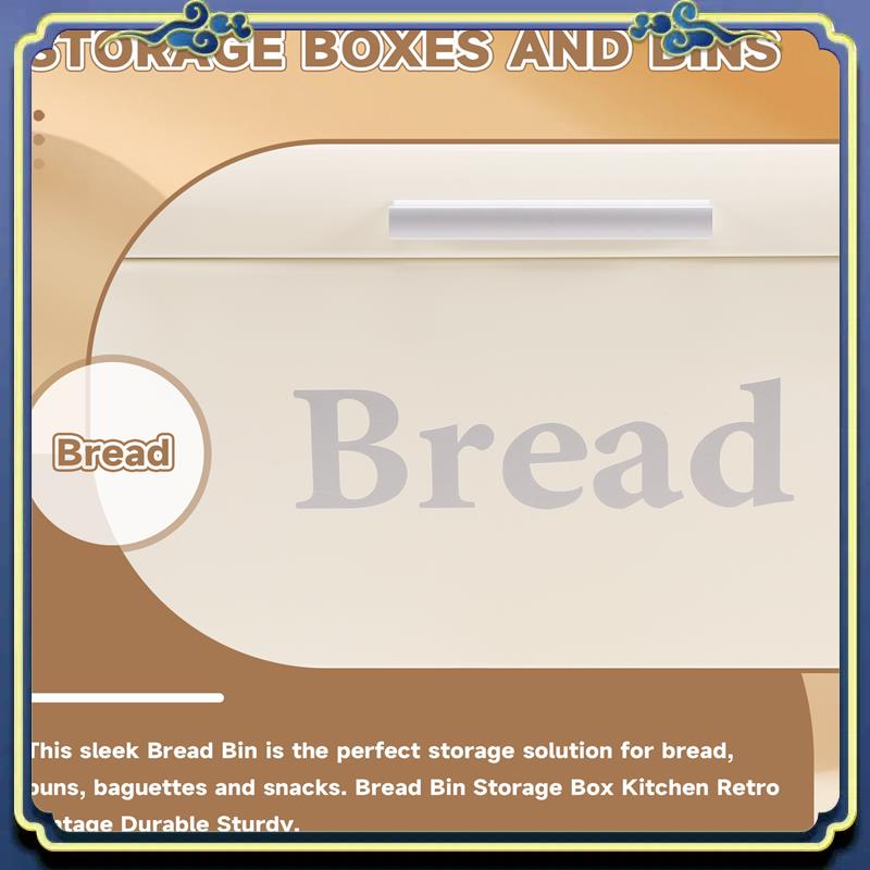 Vintage Bread Box Cupboard Iro - Food E Snacks recension och pris