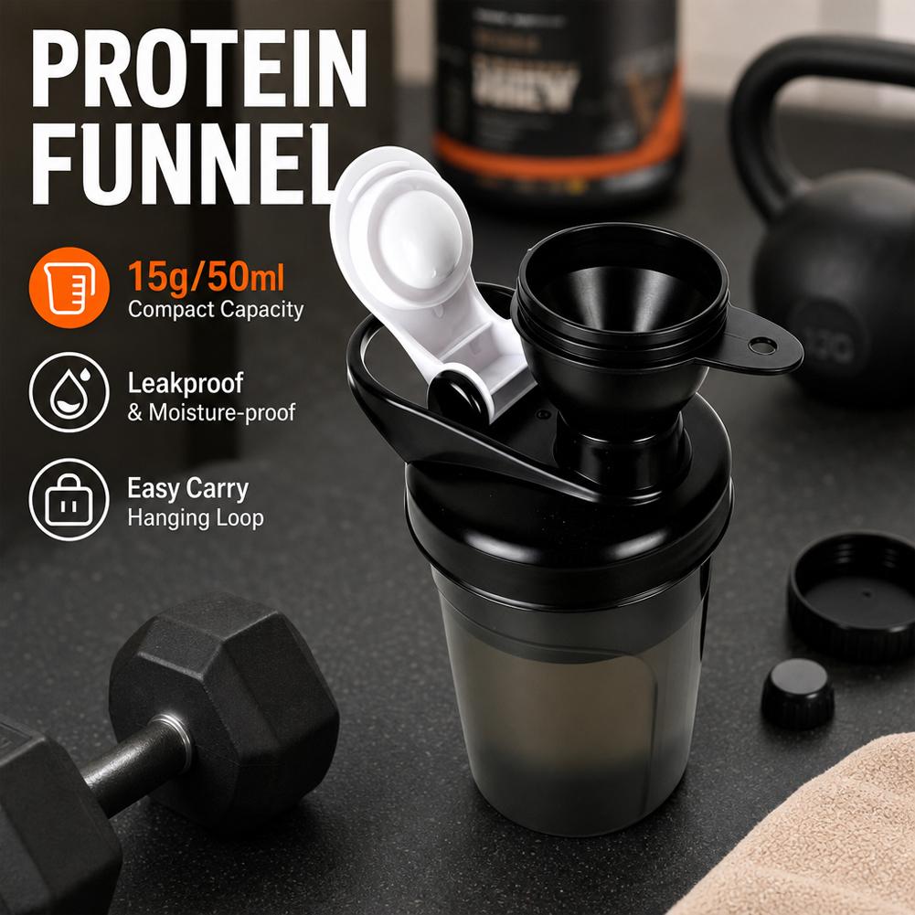 PP Plastic Protein Powder Funn - Protein Bar Box recension och pris