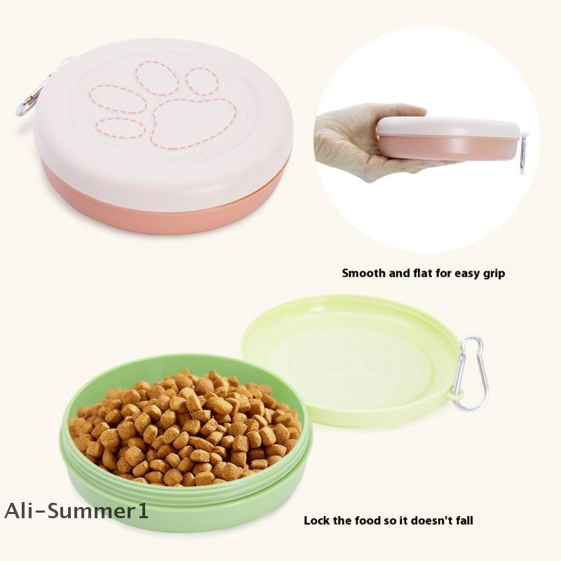 【E】1pc Pet Travel Bowl Pet Out - Food E Snacks recension och pris