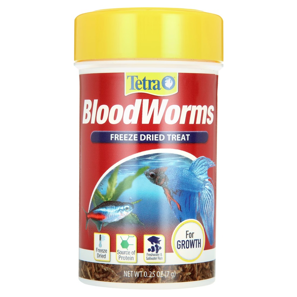 Freeze Dried Bloodworms Fish F - Food Snacks With Protein recension och pris
