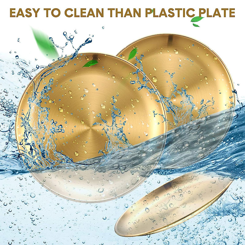 Metal Round Plate Camping Dish - Food Snacks For Camping recension och pris